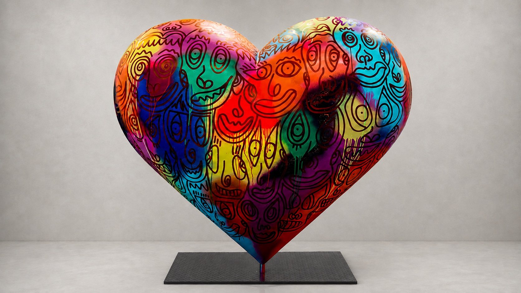 BIG HEART — Skulptur von Romulo Kuranyi