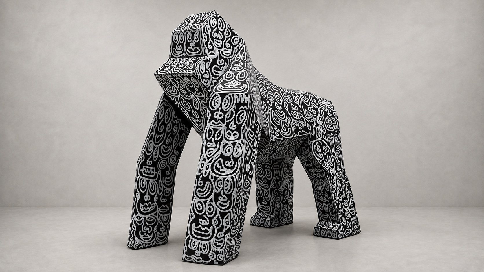 GORILLA — Skulptur von Romulo Kuranyi