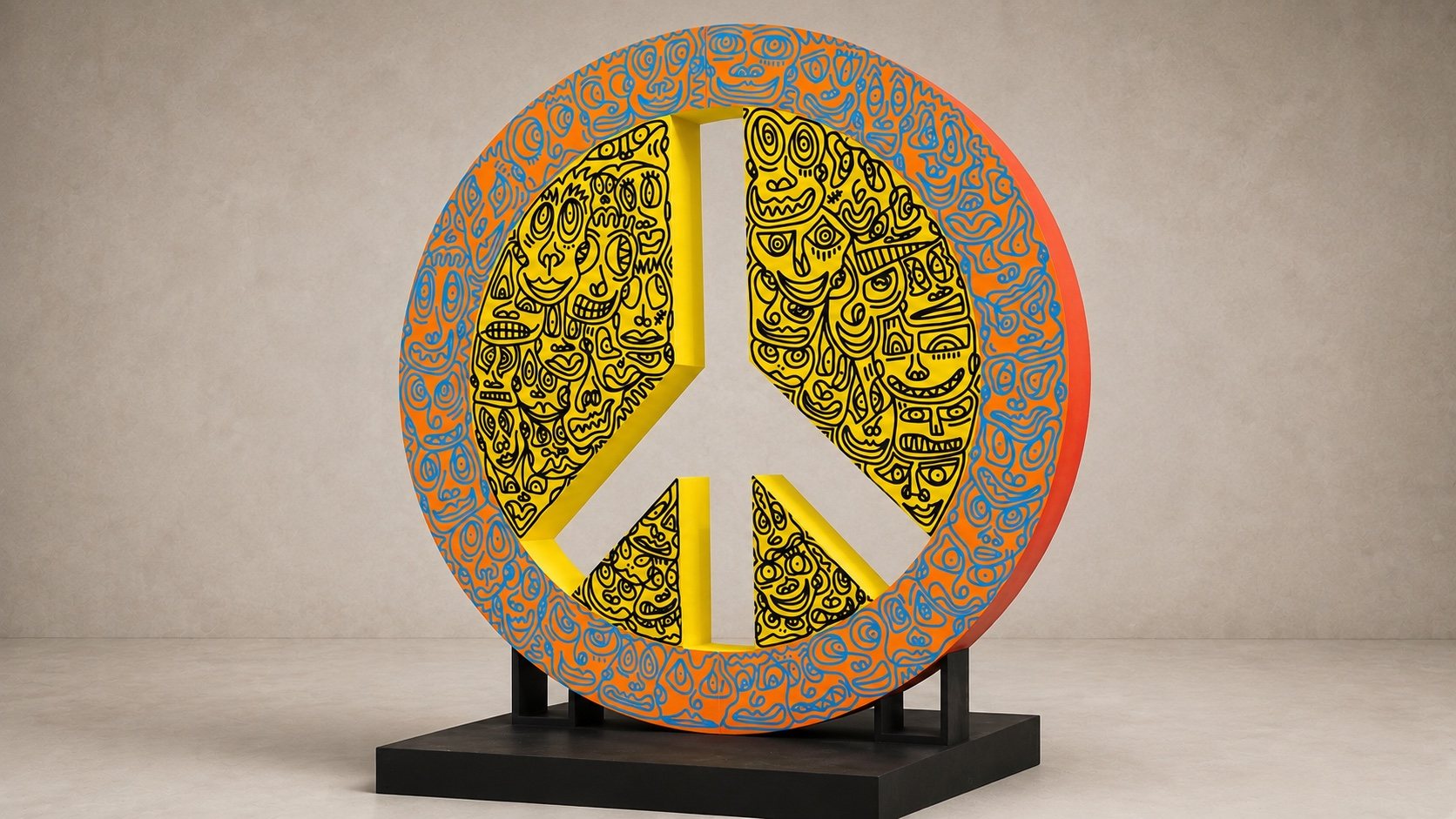 PEACE — Skulptur von Romulo Kuranyi